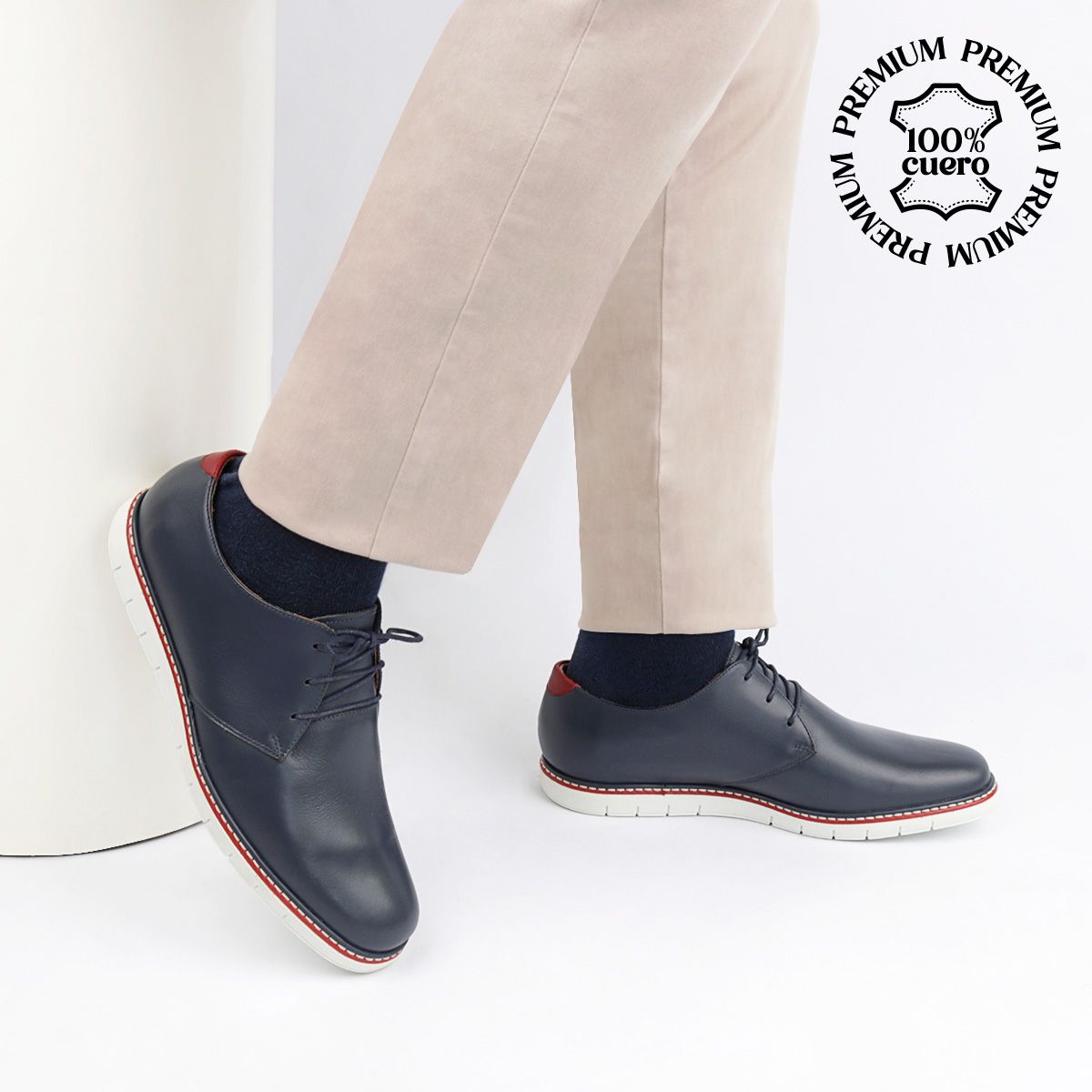 ECCO - Zapatos Casuales Hombre Azul Great03 Ecco cuero