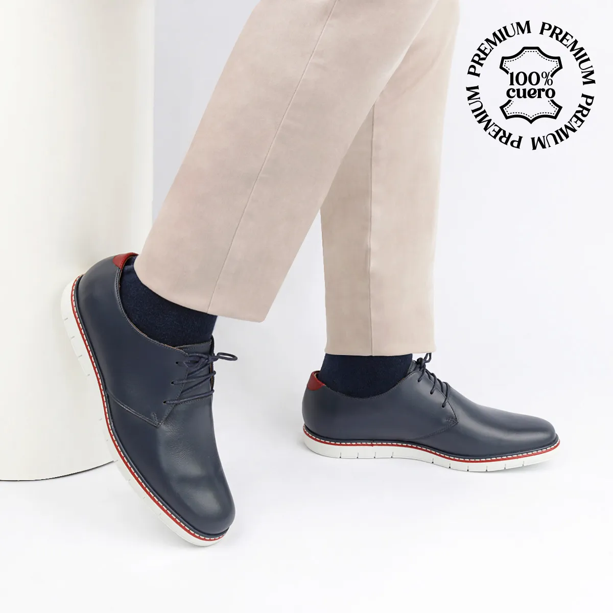 ECCO - Zapatos Casuales Hombre Azul Great03 Ecco cuero