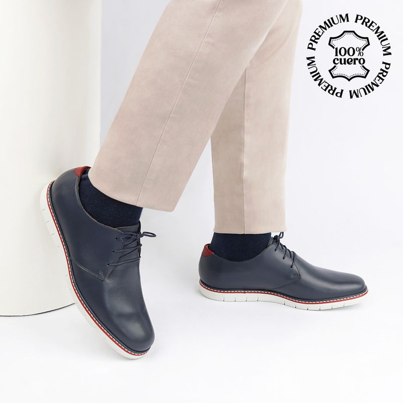 ECCO - Zapatos Casuales Hombre Azul Great03 Ecco cuero