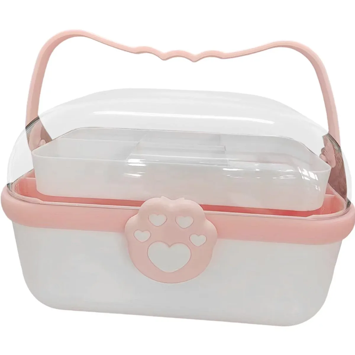 GENERICO - Caja Grande Organizadora Cosmetiquera Acrílico Kawai - Blanco