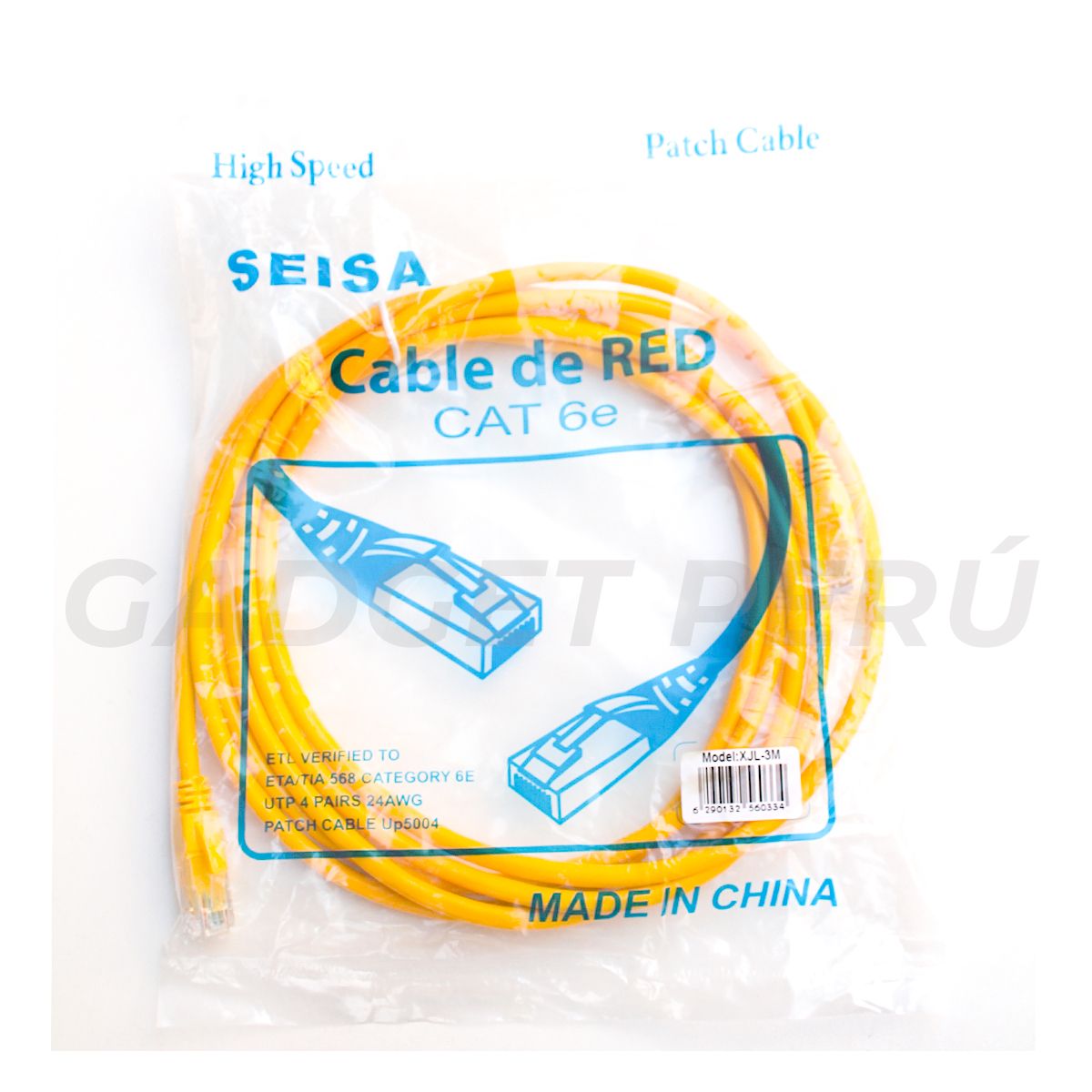SEISA - Cable Para Internet Red Categoria 6E 3 Metros Alta Velocidad