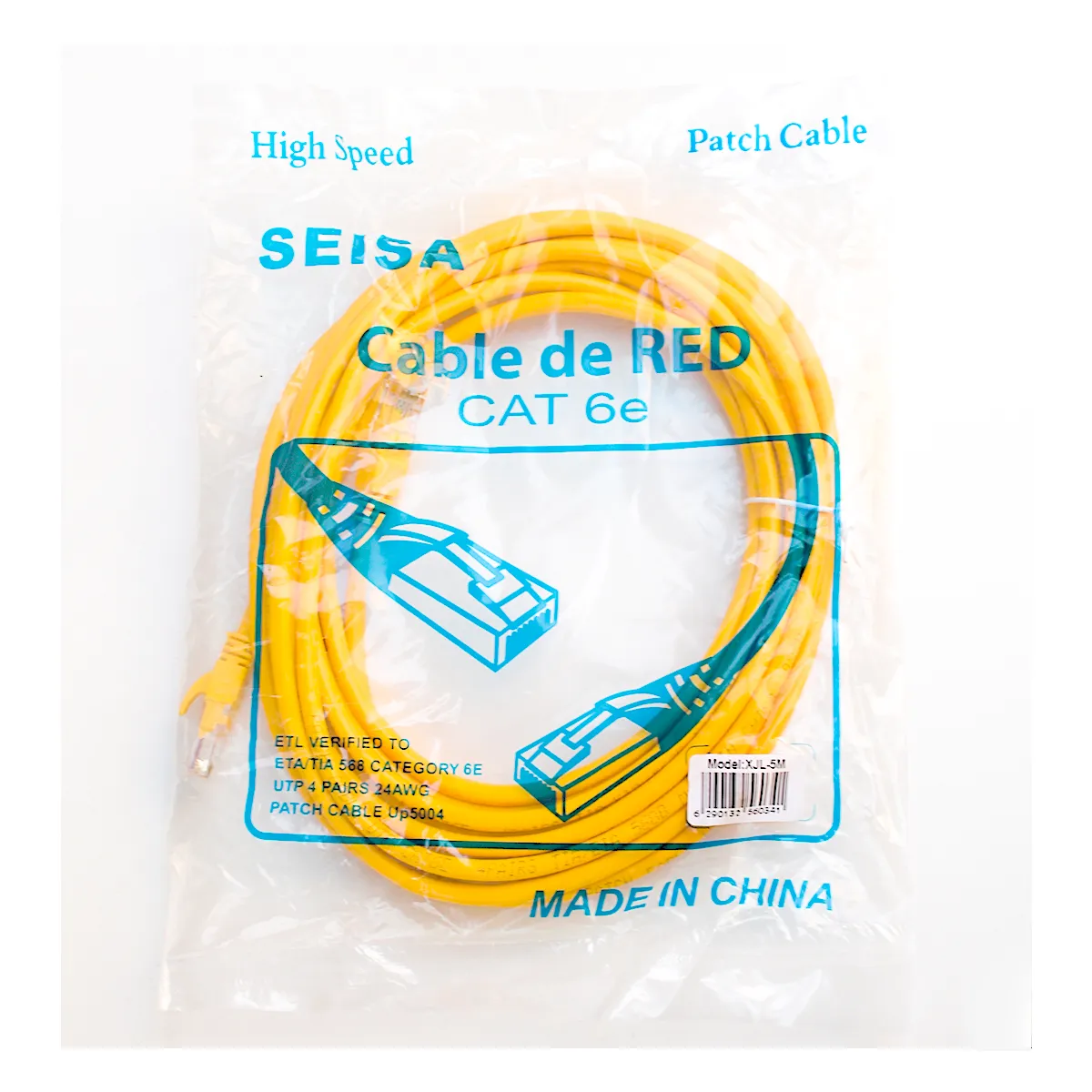 SEISA - Cable Para Internet Red Categoria 6E 5 Metros Alta Velocidad