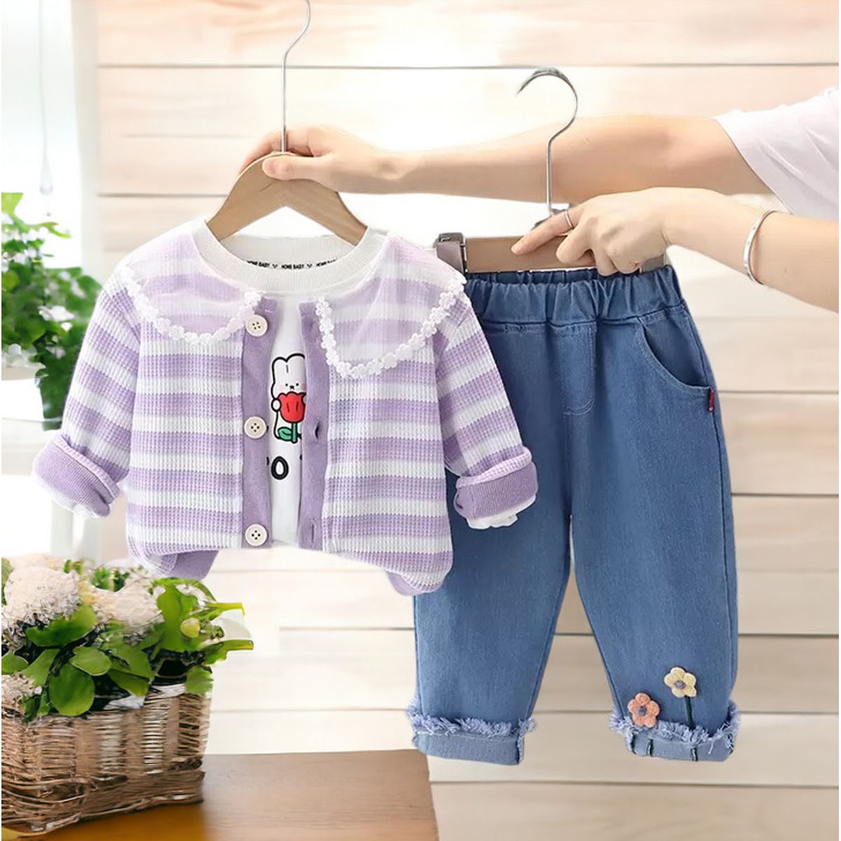 GENERICO - CONJUNTO DE NIÑA DE 3 PIEZAS