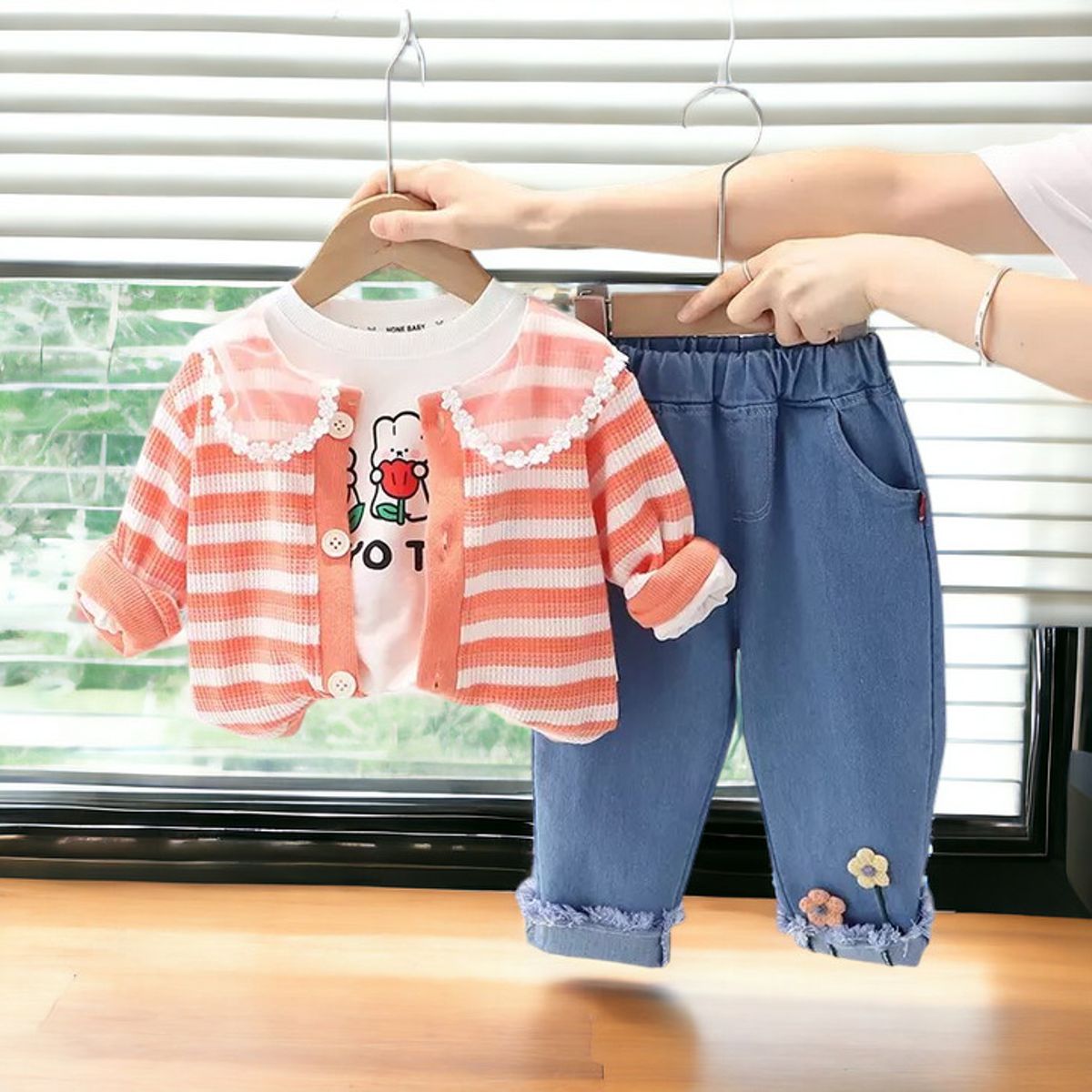 GENERICO - CONJUNTO DE NIÑA DE 3 PIEZAS