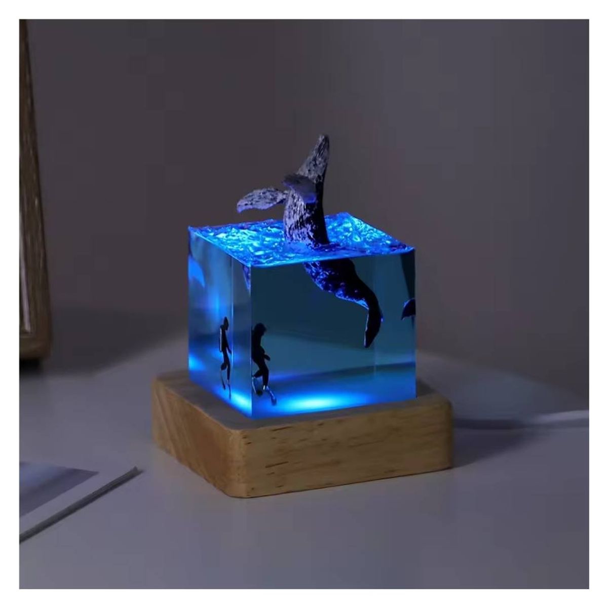 SHEEPBUSTER - Lampara de Noche Decorativa 3D Ballena