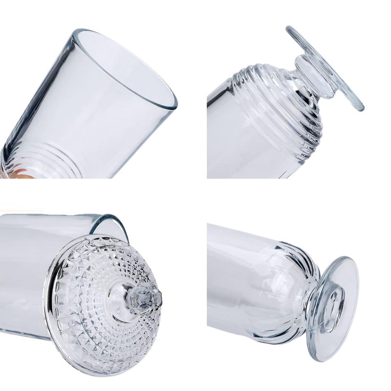 HYGGE - Bombonera de Vidrio Dulcera Recipiente Multiusos