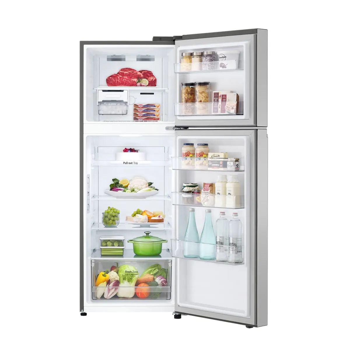 LG - Refrigeradora LG GT31BPP Top Freezer Door Cooling 315L Plateado