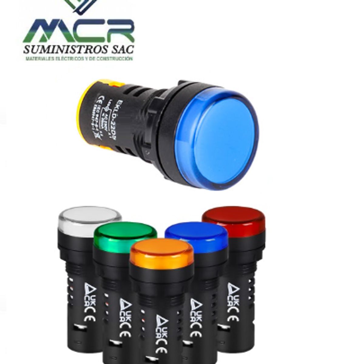 GENERICO - PILOTO SEÑALIZACION PLASTICO LED AZUL 24V AC-DC