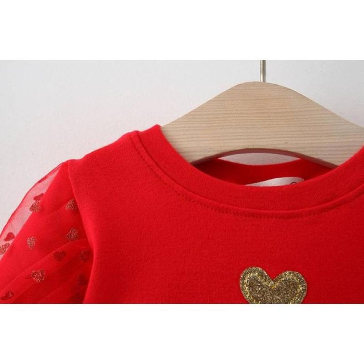 GENERICO - Vestido de Niña Bebe Estrellas Rojas