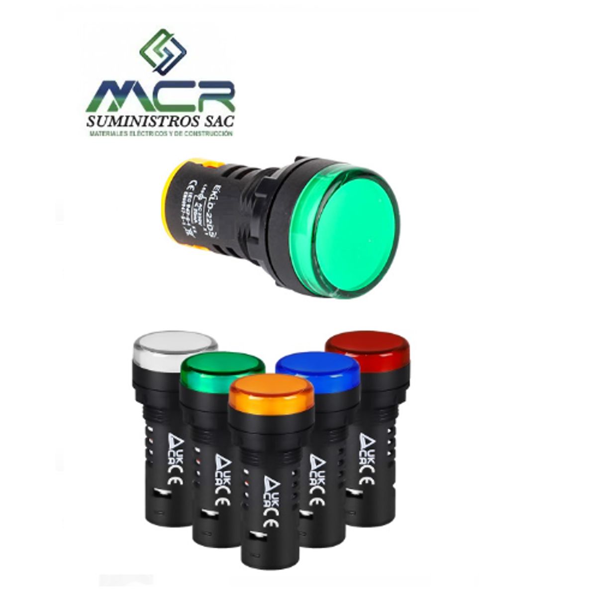 GENERICO - PILOTO SEÑALIZACION PLASTICO LED VERDE 24V AC-DC