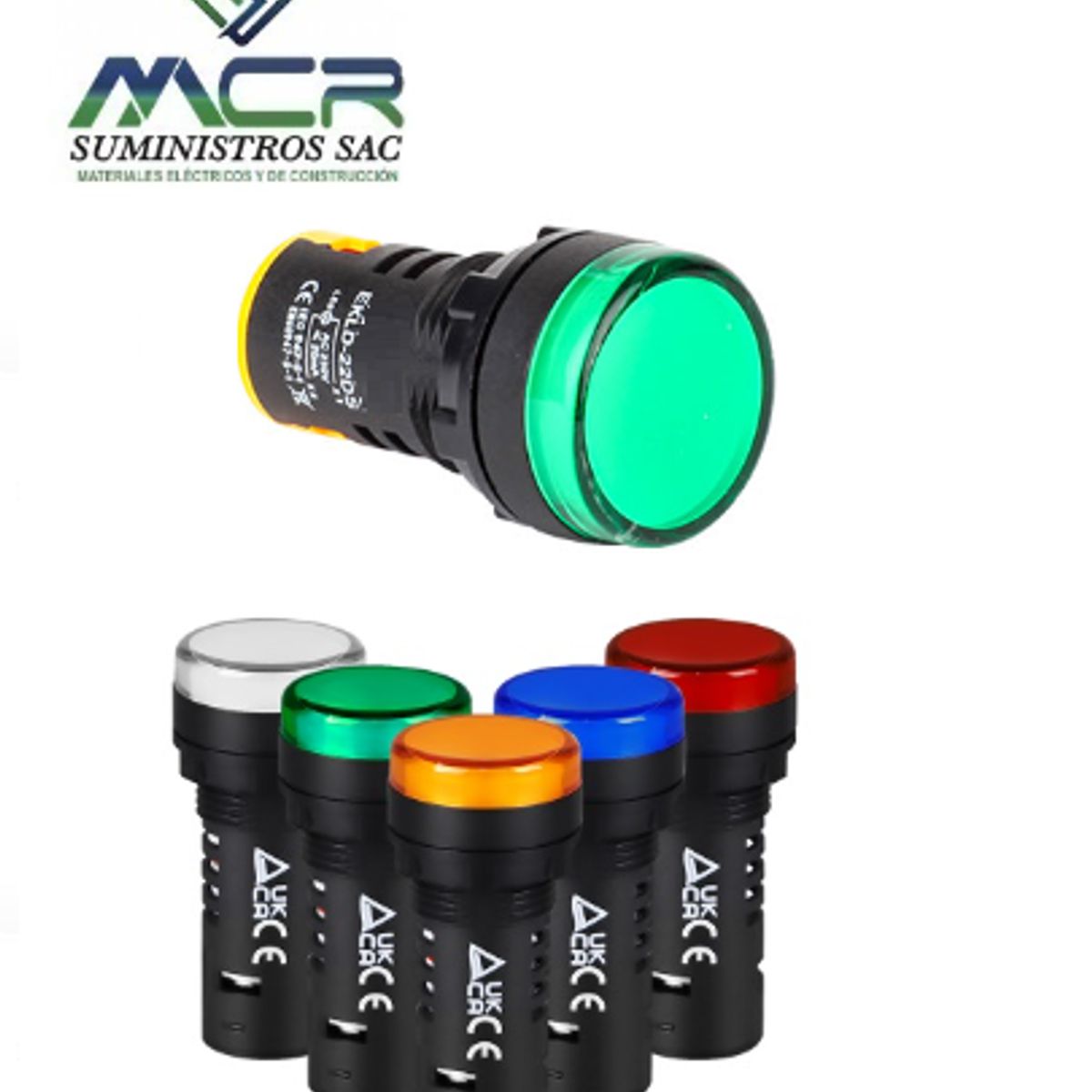 GENERICO - PILOTO SEÑALIZACION PLASTICO LED VERDE 220VAC