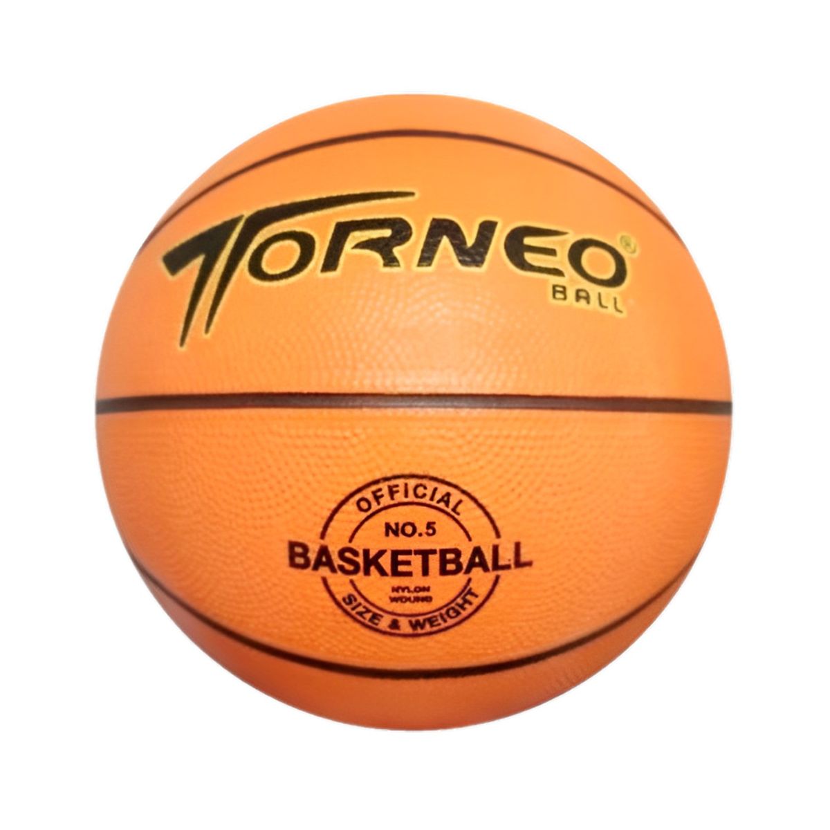 TORNEO - PELOTA PARA BÁSQUET TALLA 5 GOMA CELULAR TORNEO NARANJA