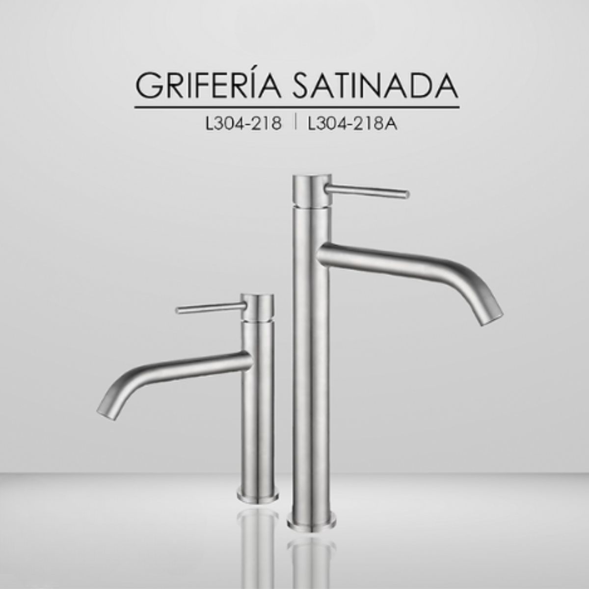 GENERICO - Llave para Baño Satinado Acero Inoxidable