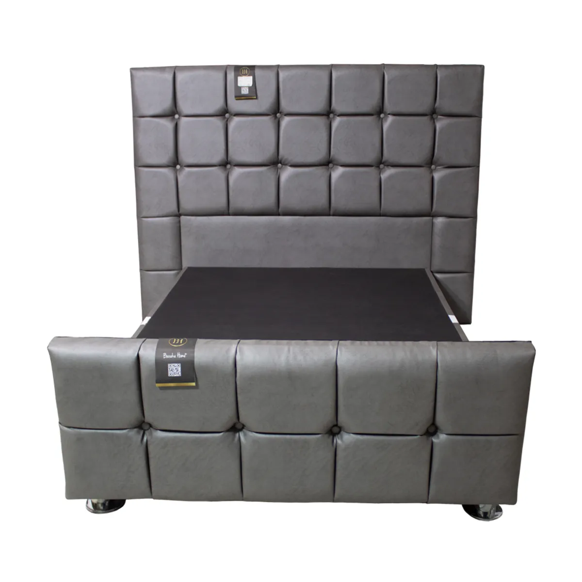 BARAKA HOME - Dormitorio Piecera Dallas 1.5 Plz - Pranna Plata