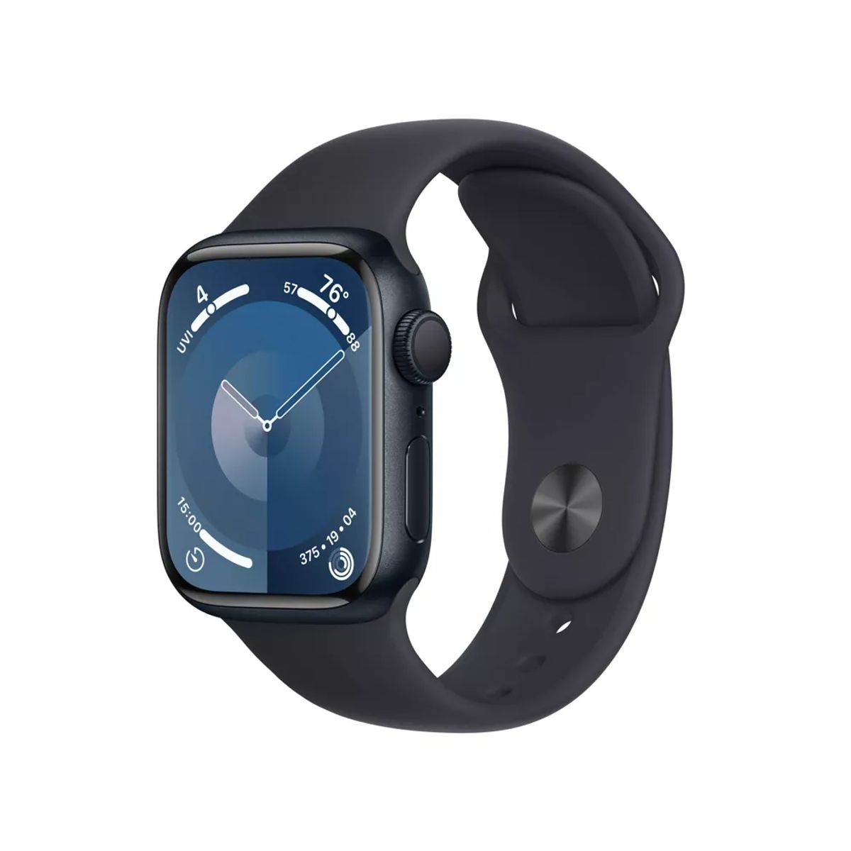 APPLE - Apple Watch Series 9 (GPS) de 41mm - Midnight Al - Sport Band S/M