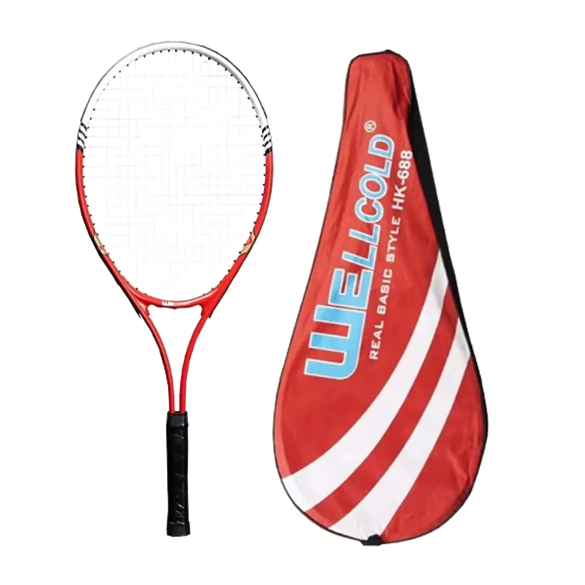 GENERICO - RAQUETA DE TENIS ALUMINIO WELLCOLD PARA ADULTO ROJO