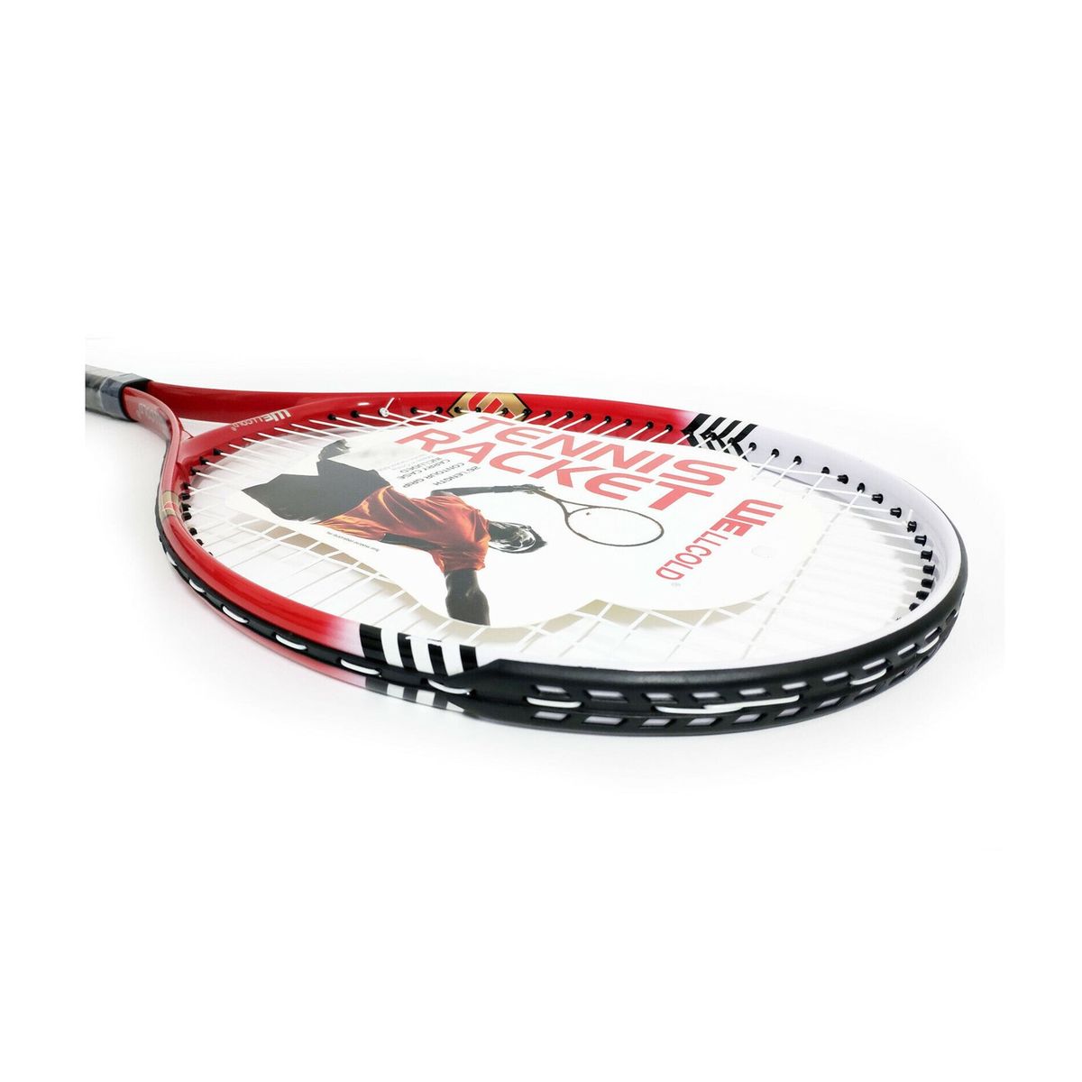 GENERICO - RAQUETA DE TENIS ALUMINIO WELLCOLD PARA ADULTO ROJO