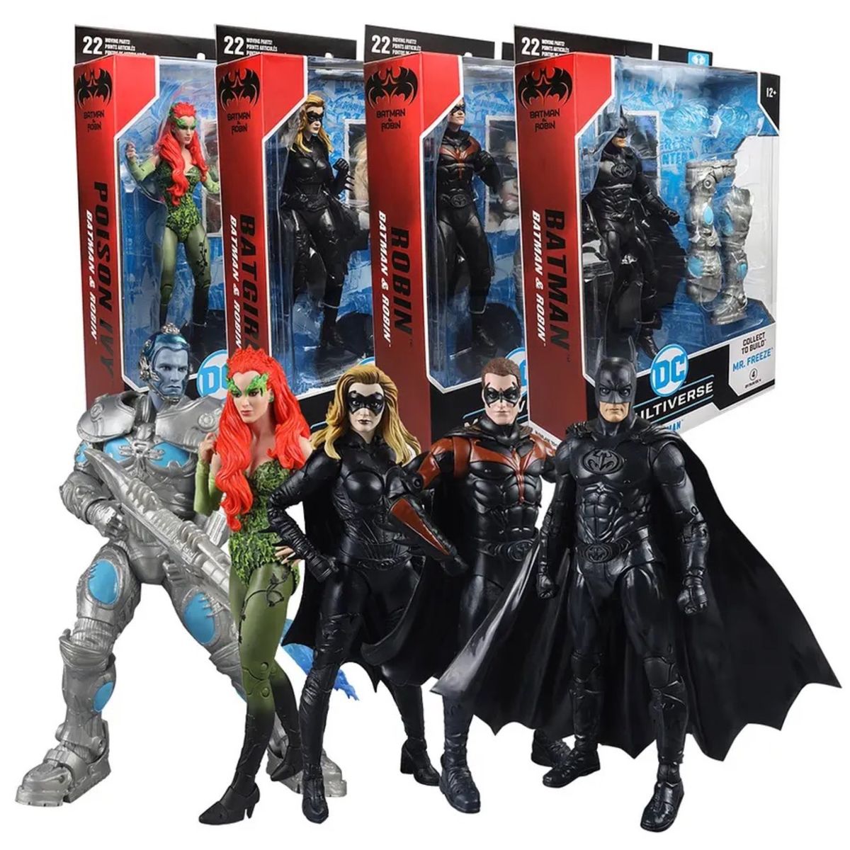 MCFARLANE - Pack Batman & Robin Movie Poison Batgirl Baf Mr Freeze Set 4