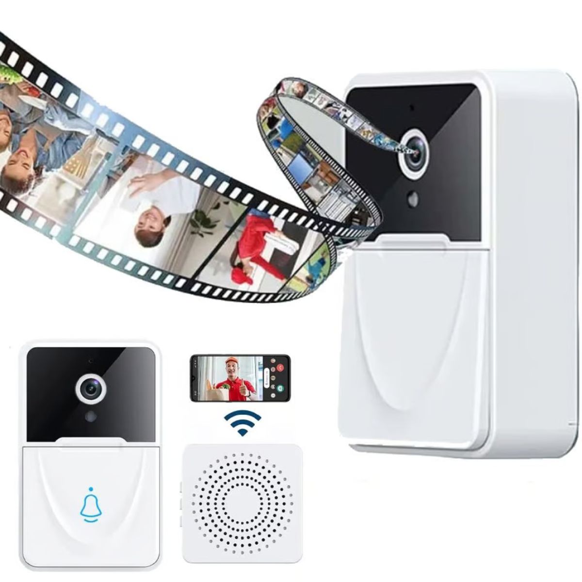 GENERICO - Timbre Inteligente Smart Inalámbrico Cámara HD