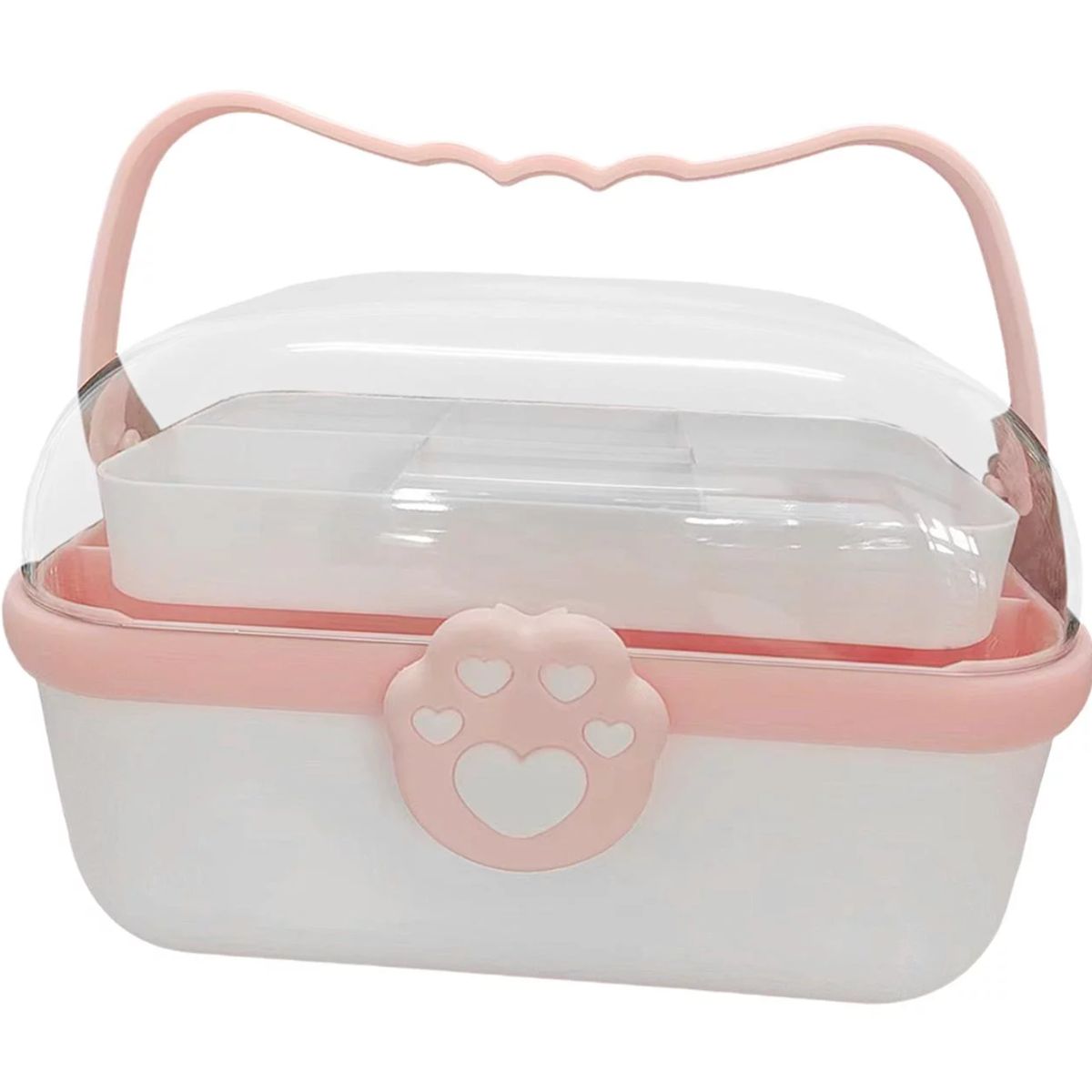 GENERICO - Caja Grande Organizadora Cosmetiquera Acrílico Kawai - Blanco