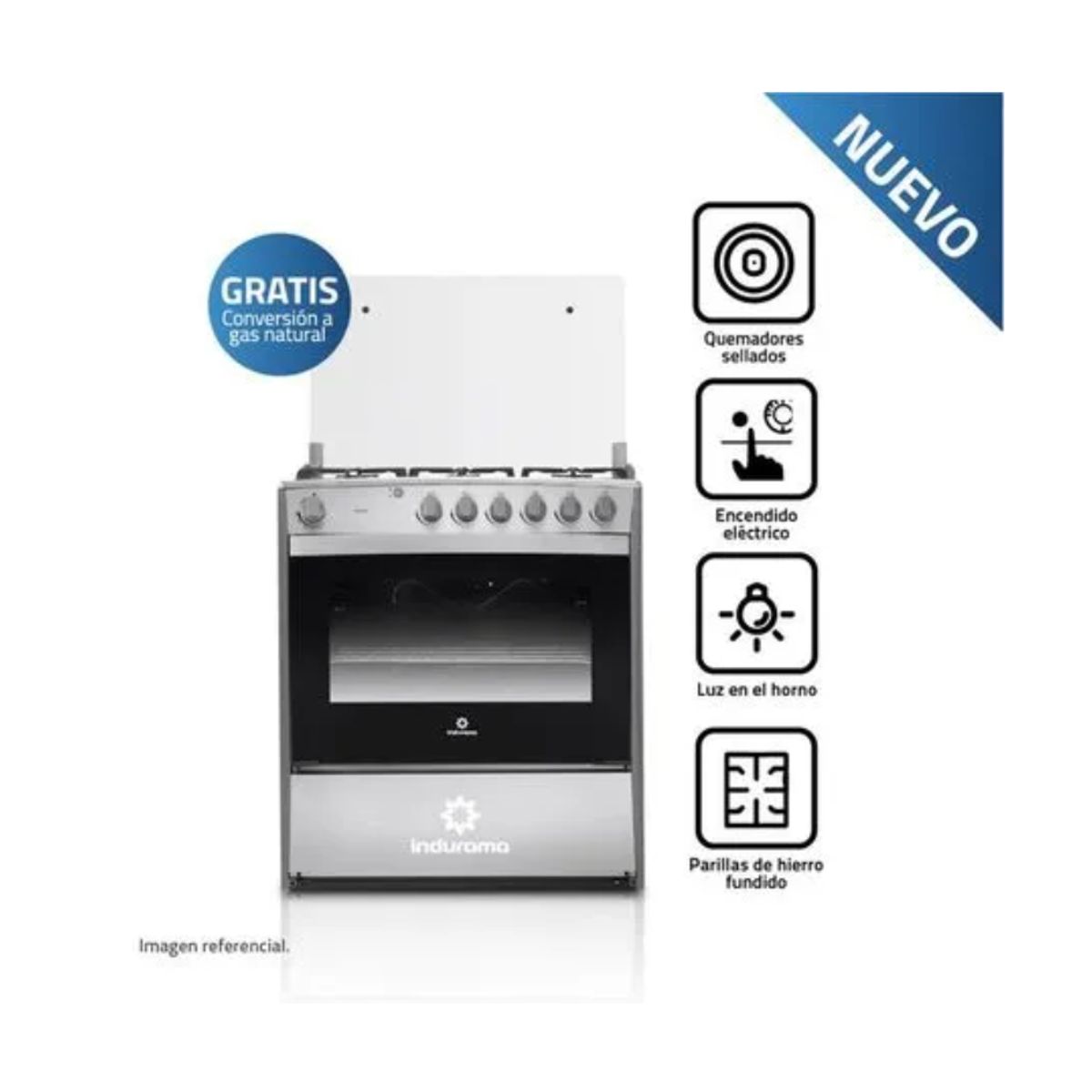 INDURAMA - COCINA INDURAMA 6 HORNILLAS  CROMA  CATALUÑA