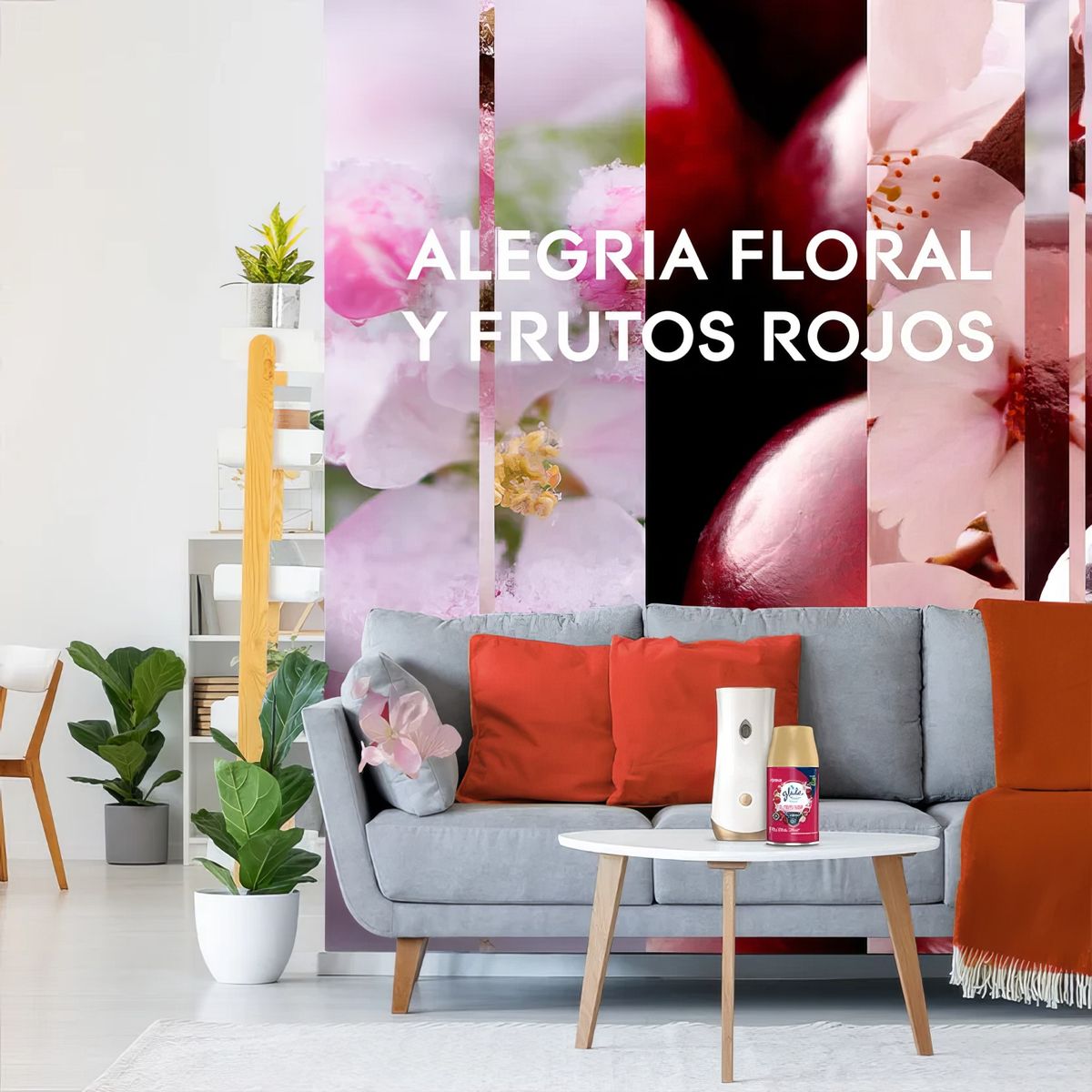 GLADE - Aromatizador Automático 270ml Floral Frutos Rojos Glade