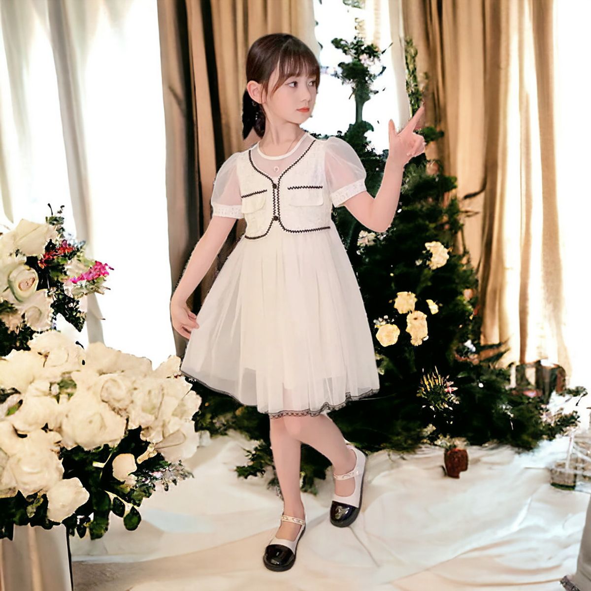 GENERICO - VESTIDO DE NIÑA - ELEGANTE MODELO