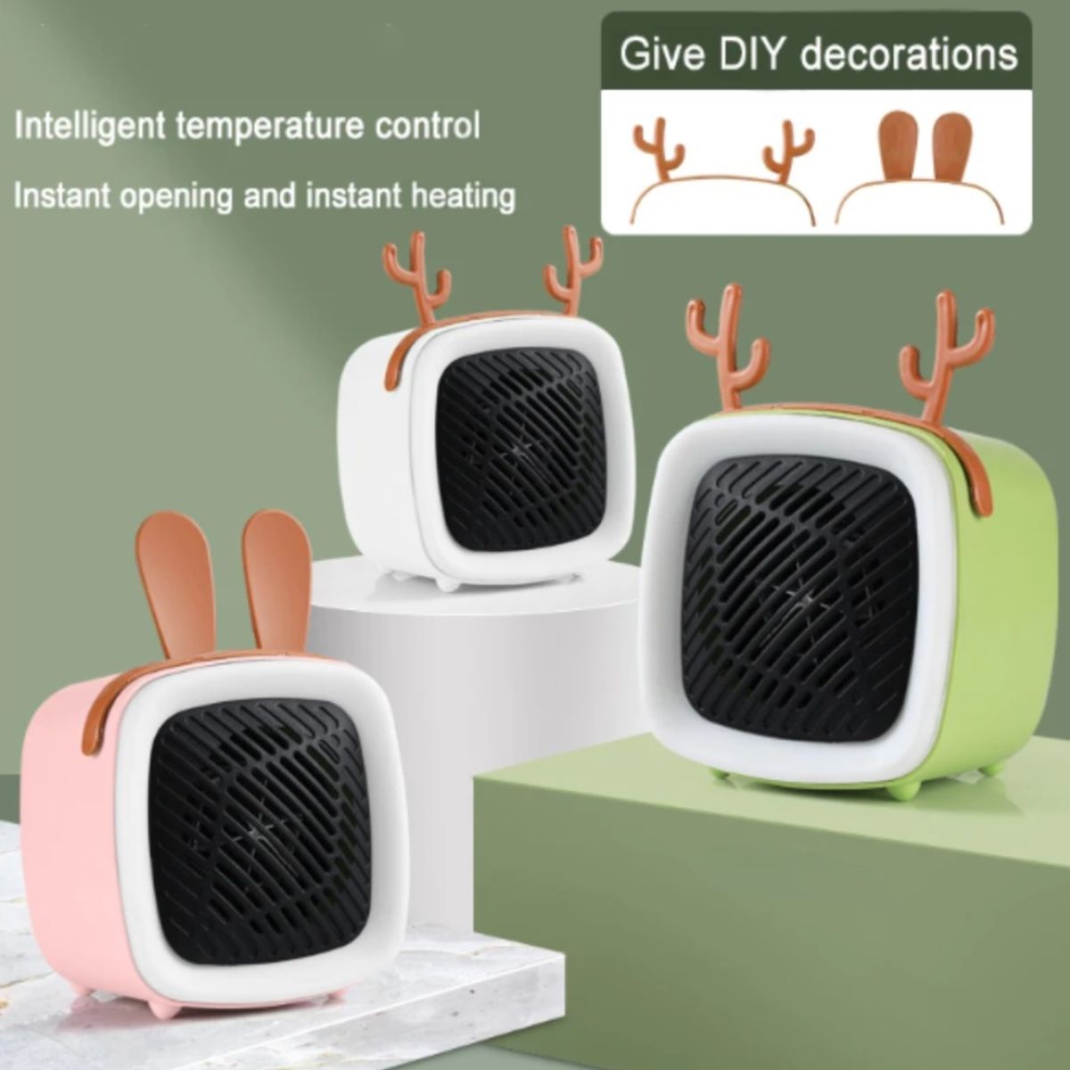 GENERICO - Mini Calentador Eléctrico para Escritorio - Color Universal