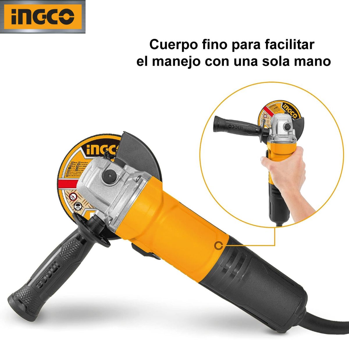 INGCO TOOLS - Amoladora Angular INGCO 4 1/2" 750W AG75028