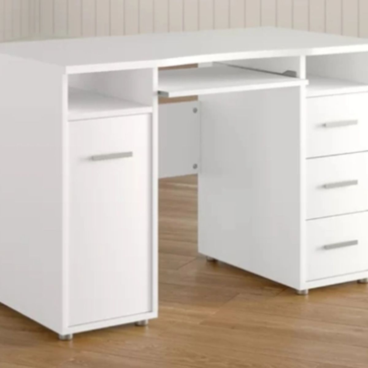 NACION MUEBLES - Escritorio Moderno Nicolle con Cajoneras