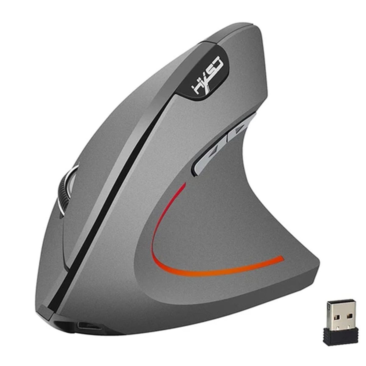 OEM - Mouse Ergonomico Recargable Inalambrico Vertical 24ghz HYXS GRIS