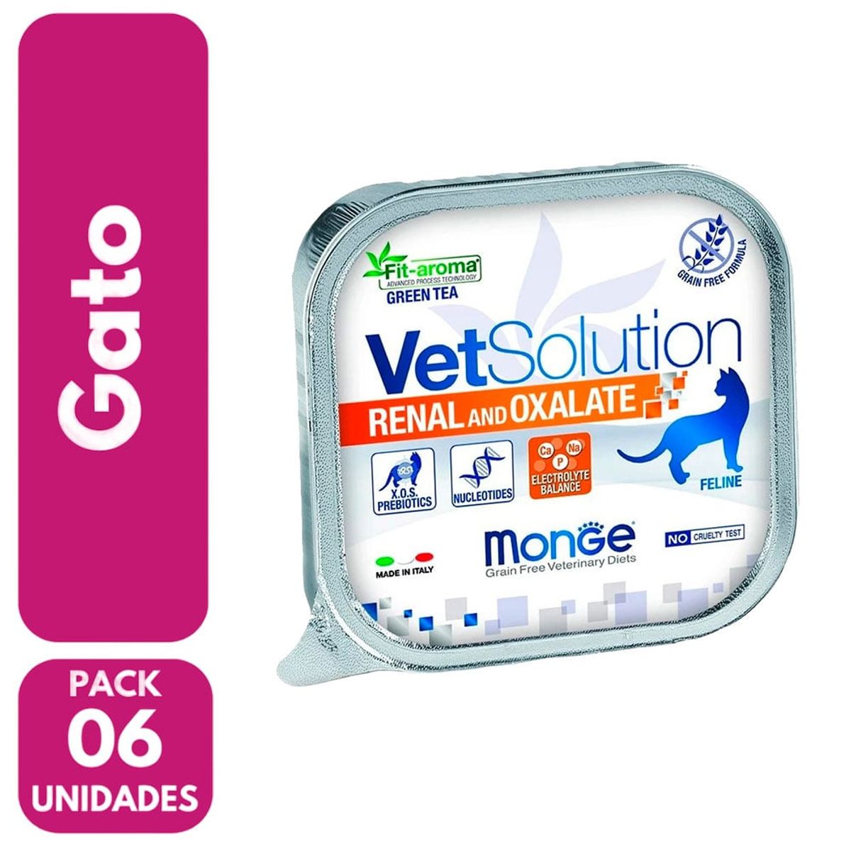 MONGE - Comida Para Gato Monge Renal 100Gr Por 6Un