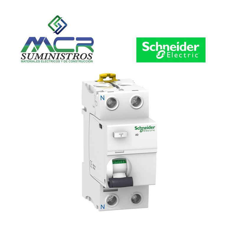 SCHNEIDER ELECTRIC - INTERRUPTOR DIFERENCIAL INDUSTRIAL MONOFASICO 25A 30ma Schneider