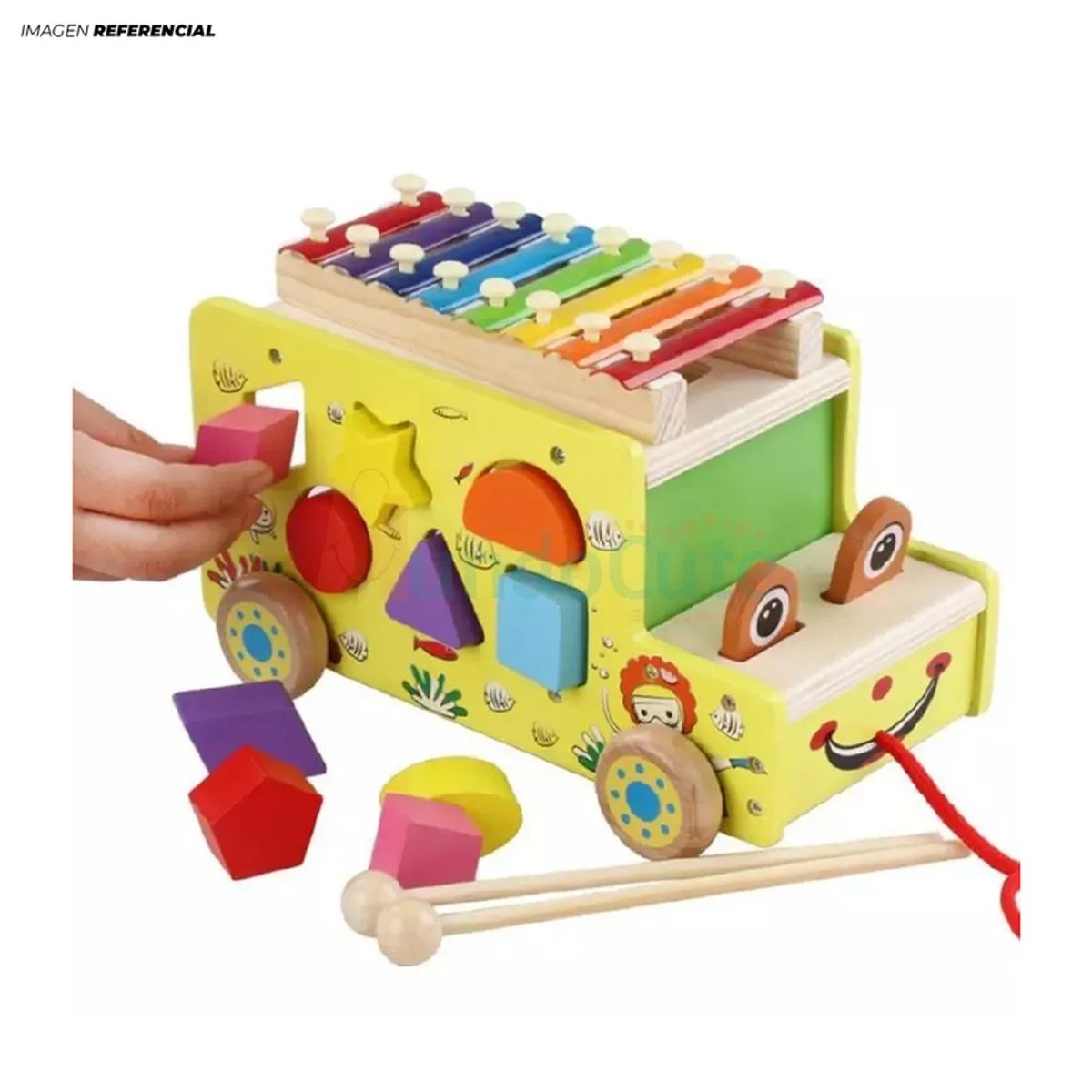 GENERICO - Carrito Didáctico Xilófono y Encaje