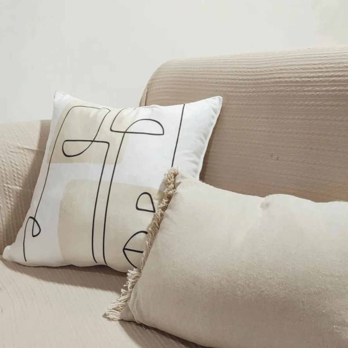 GENERICO - Set de Cojines Minimalistas Abstracto Elegancia y Modernidad