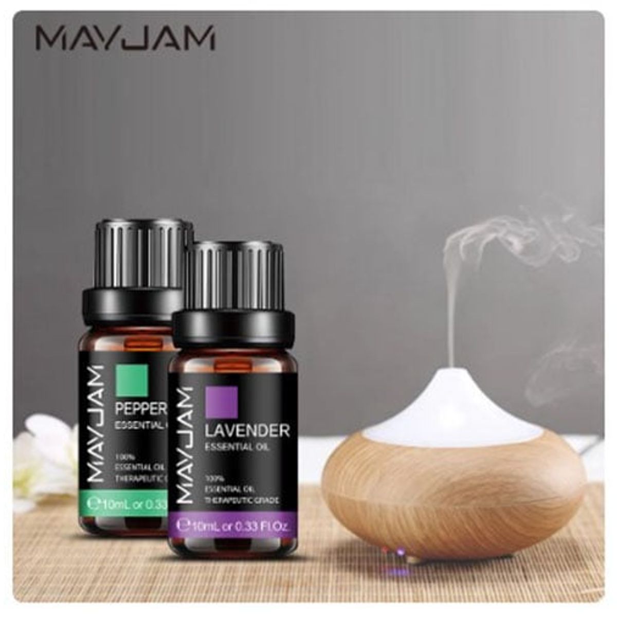 GENERICO - MAYJAM - Aceites Esenciales 10ml - Humificador Masajes Relax x2