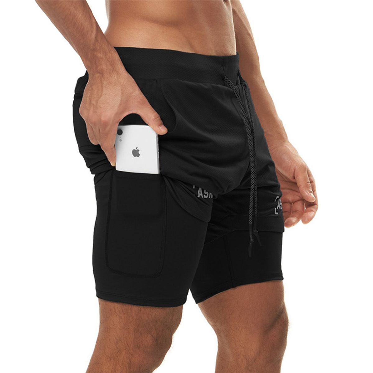 GENERICO - SHORT DEPORTIVO HOMBRE ASRU-SHORT GYM- ROPA DEPORTIVA HOMBRE