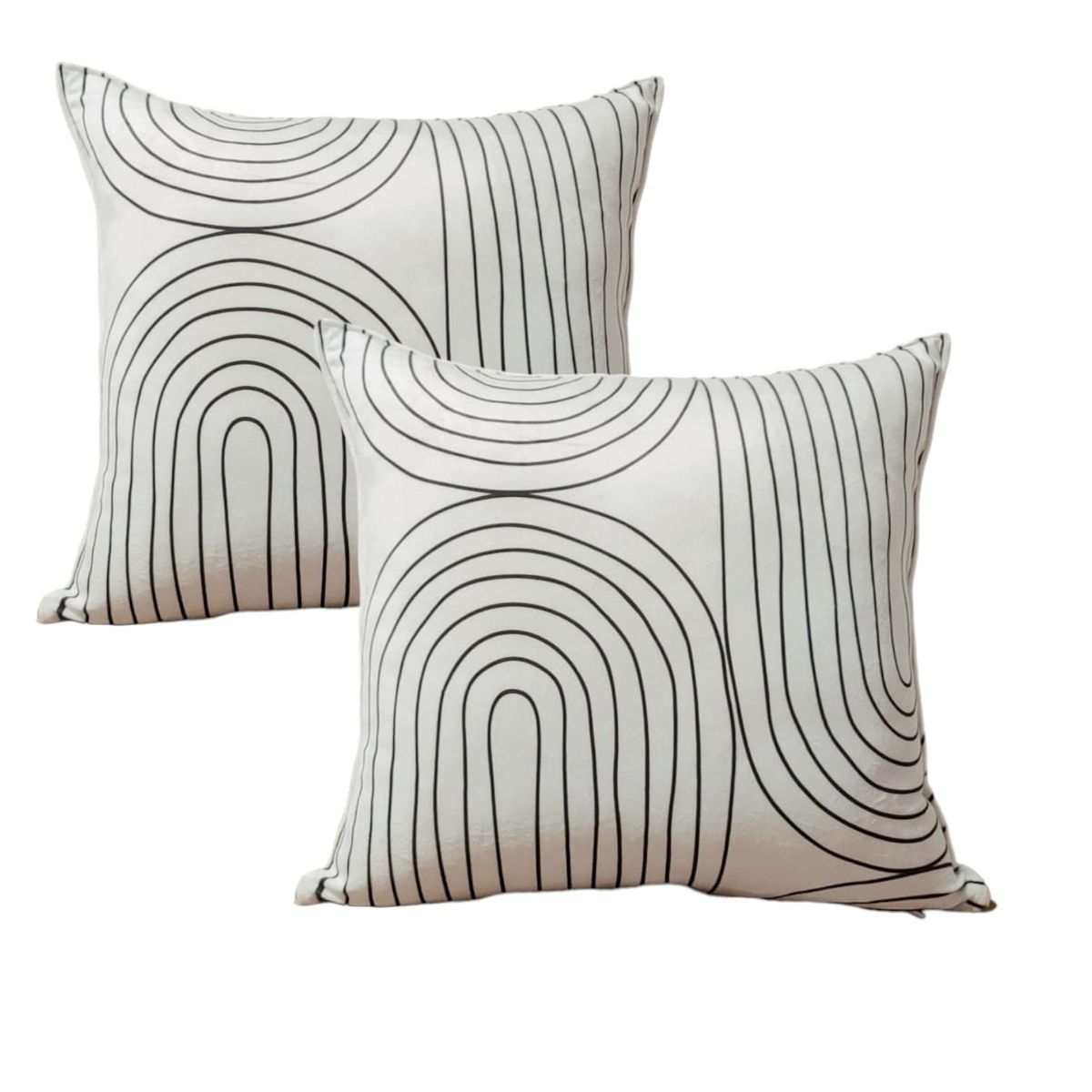 GENERICO - Set de Cojines Minimalistas Curvas Diseño Moderno