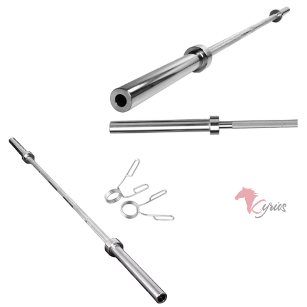 GENERICO - Barra Olimpica de 1.80m + 2 Seguros