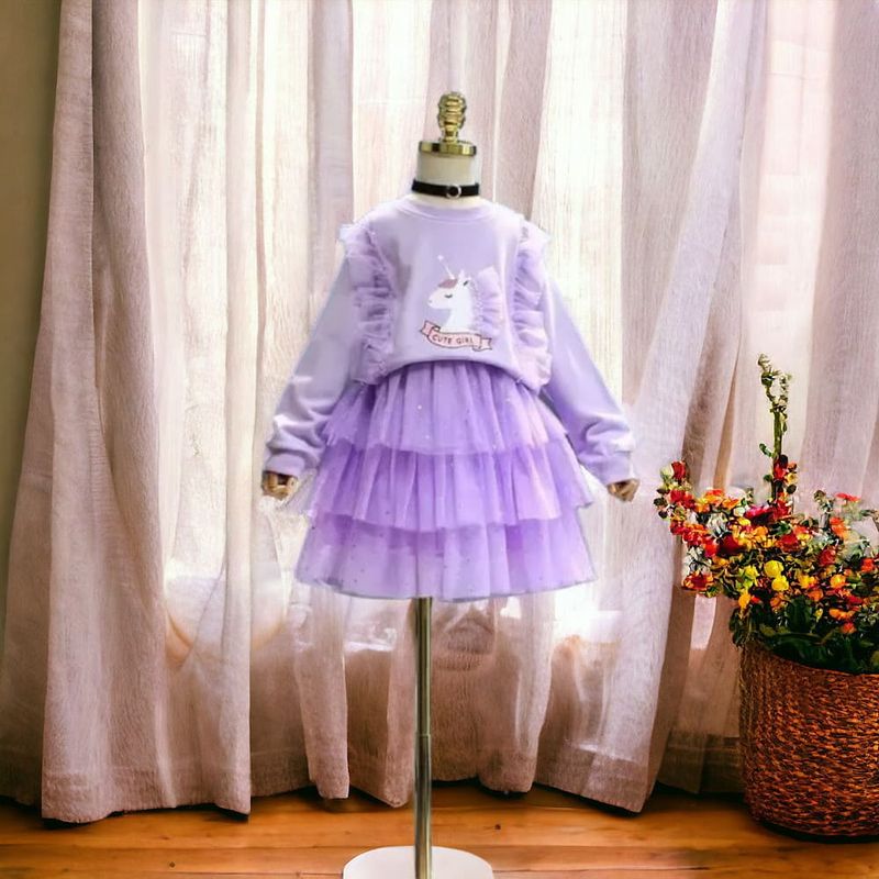 GENERICO - VESTIDO PARA NIÑA  UNICORNIO - TEMATICA FIESTAS