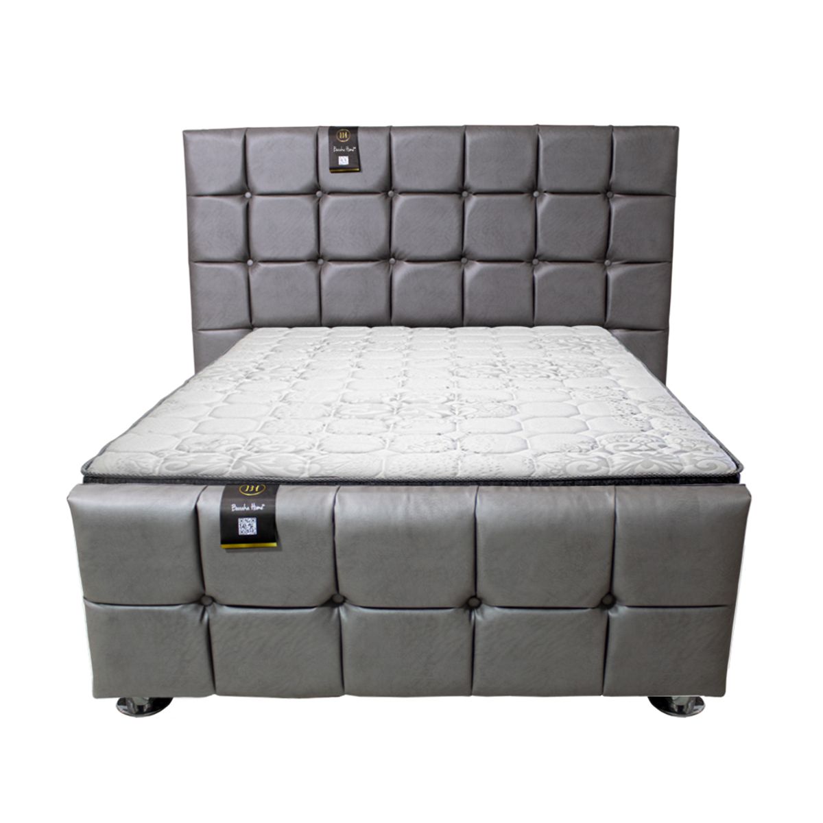 BARAKA HOME - Dormitorio Piecera Dallas Pocket Vip Ks - Pranna Plata