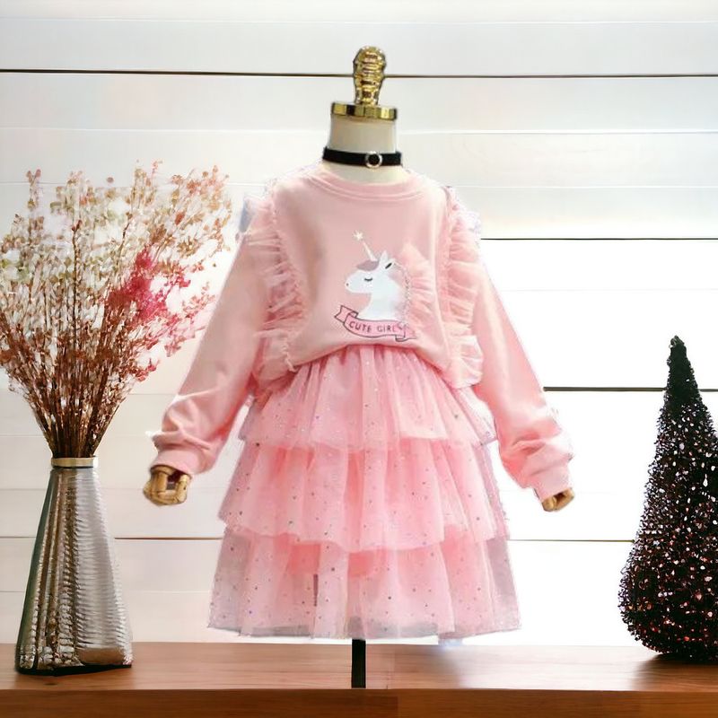 GENERICO - VESTIDO PARA NIÑA  UNICORNIO