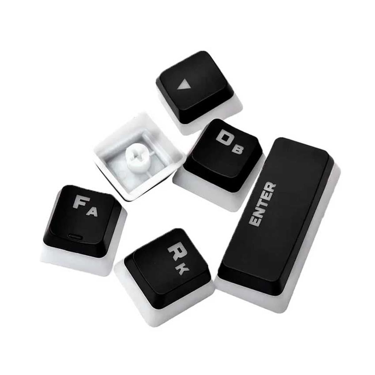 HYPERX - Keycaps HYPERX Pudding Negro Latam Pudding