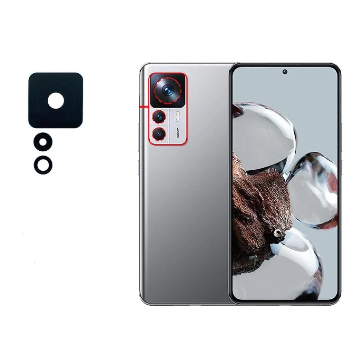 GENERICO - Repuesto lente Vidrio de cámara XIAOMI 12T