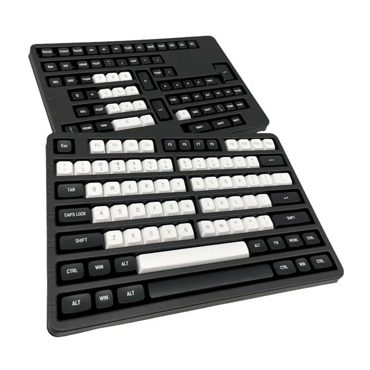 REDRAGON - Keycaps REDRAGON 132 CSA PBT 150 Español-Ingles Blanco-Negro