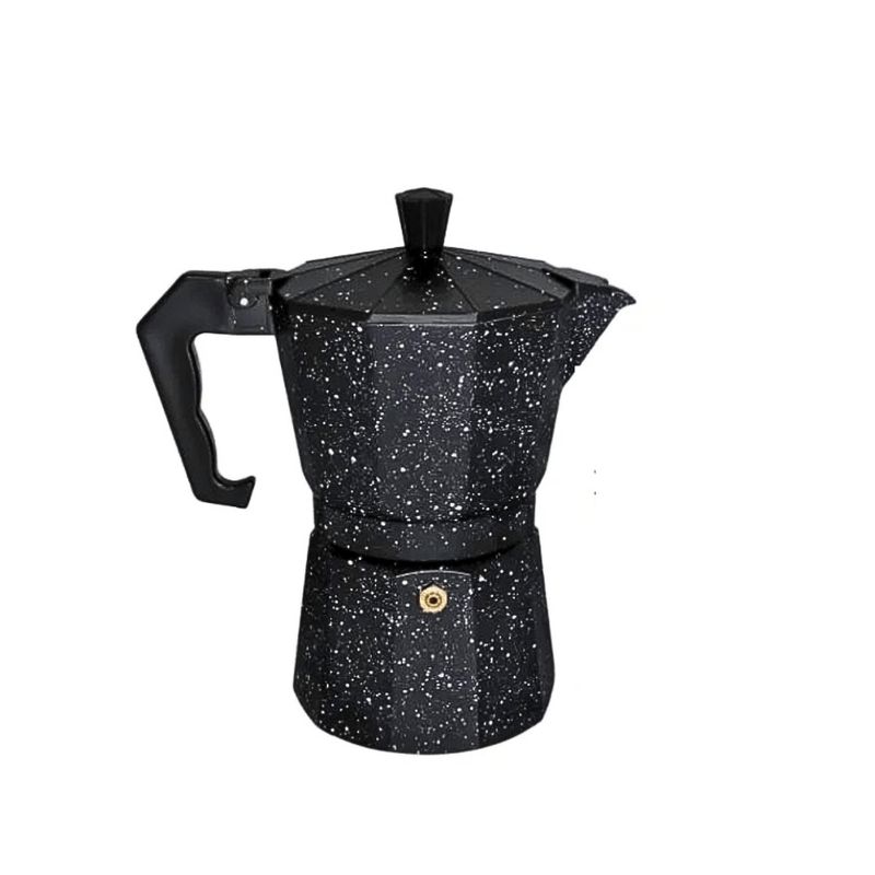GENERICO - Cafetera Moka granito black 6 tz
