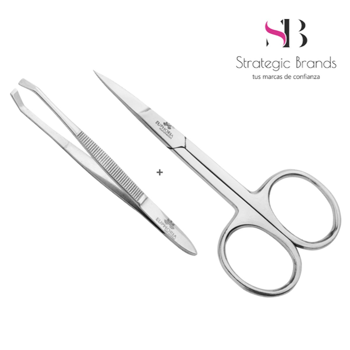 EUPHORIA - Pinza Cangrejo y Tijera Corta Cuticula para Manos Pies