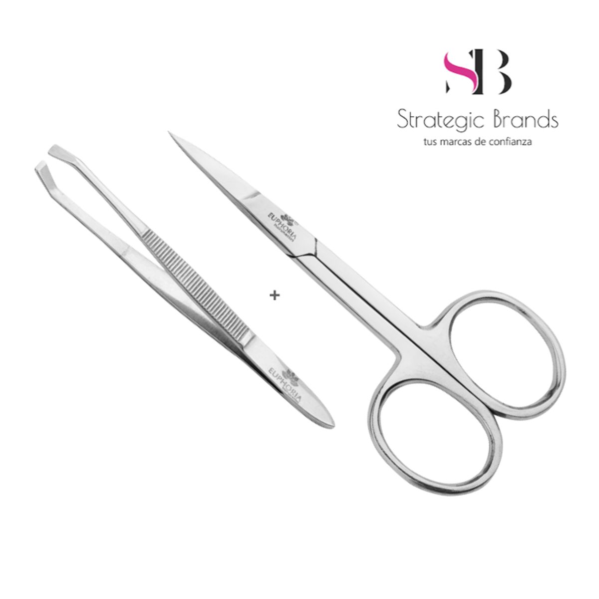 EUPHORIA - Pinza Cangrejo y Tijera Corta Cuticula para Manos Pies