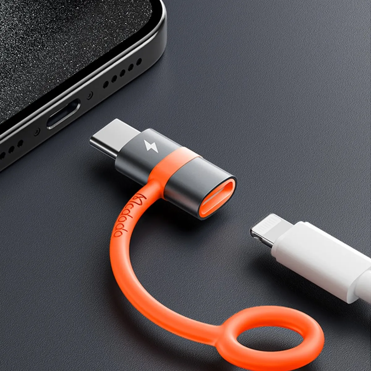 MCDODO - Adaptador Lightning a Tipo C - OTG PD - Carga rapida y datos
