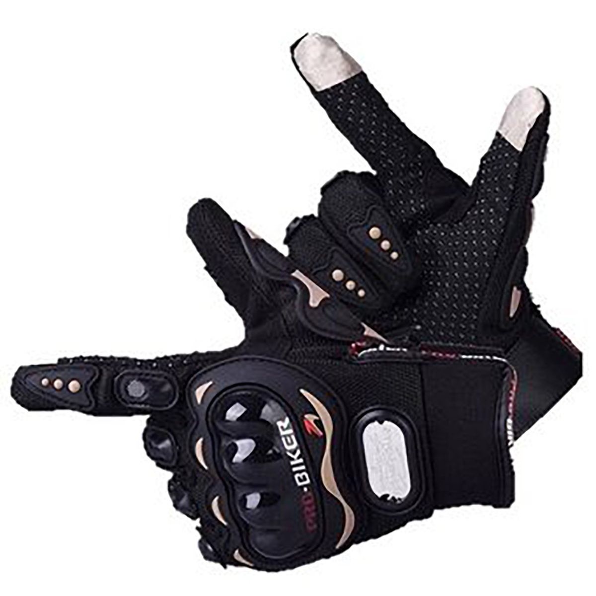 GENERICO - Guantes de moto tactil original en Talla M negro